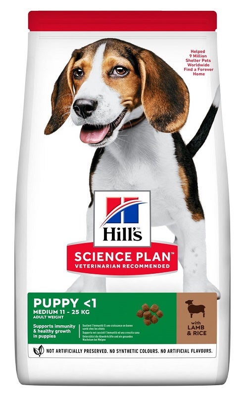 Hill's Science Plan Puppy <1 Medium 11-25 Kg Lamb & Rice 800g