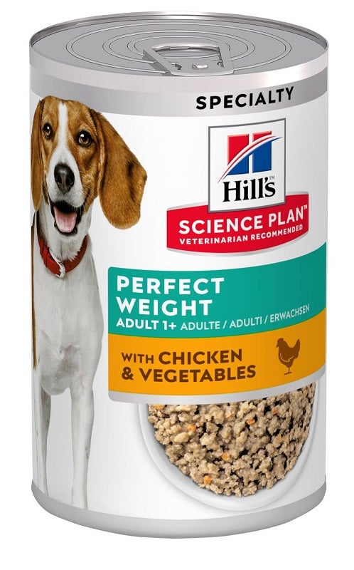 Hill's Science Plan Perfect Weight Wet Para Perros Pollo/Verduras 363gr-1
