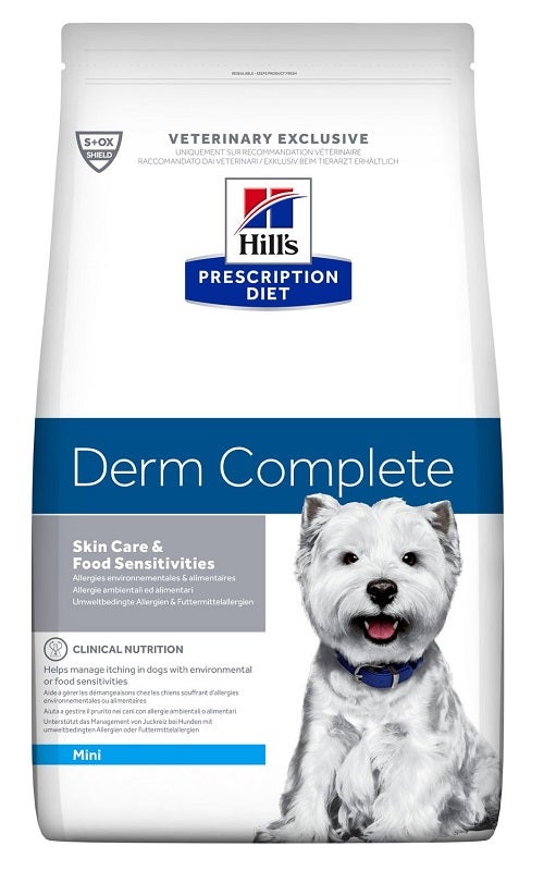 Hill's Prescription Diet Derm Complete Mini Croquetas para perros, saco de 6 kg