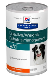 Hill's Prescription Diet W/D Weight E Diabetes Management Chunks Pollo Perros 370g Lata-1