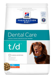 Hill's Prescription Diet T/D Mini Dental Care Croquetas De Pollo Para Perros Pequeños Bolsa 3kg-1