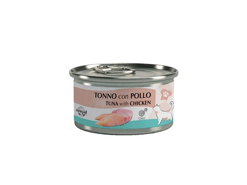 Marpet Chef Atún con pollo, comida húmeda para gatos adultos, lata de 80 g