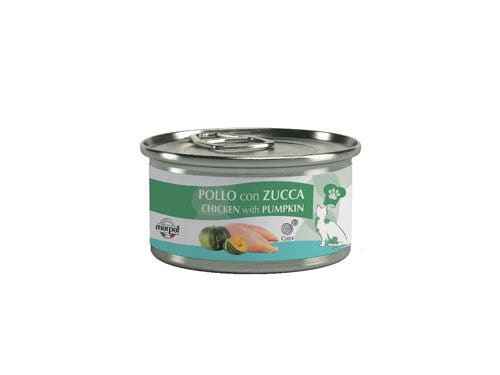 Marpet Chef Pollo con calabaza, comida húmeda para gatos adultos, lata de 80 g