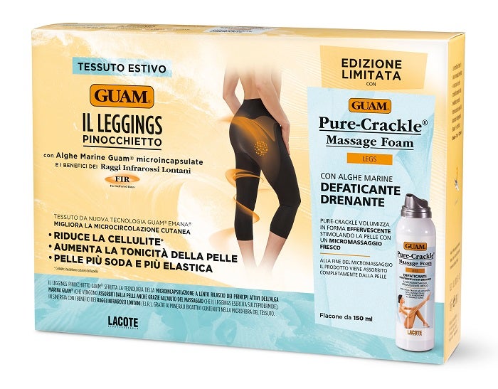 Guam Leggings Capri XS-S 1 Par + Body Sea Crackle Masaje Espuma Drenante 150ml-1