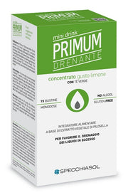 Primum Drenante con sabor a limón, minibebida, 15 sobres