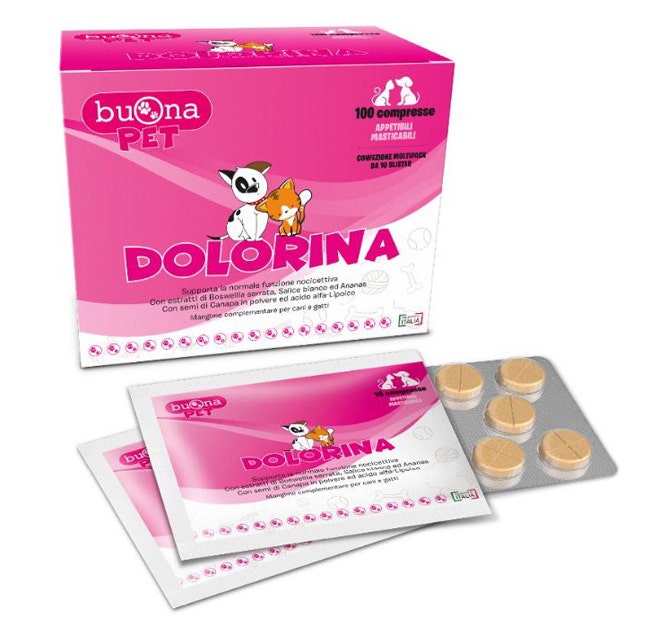 Buona Pet Dolorina Comprimidos para perros y gatos - 100 uds