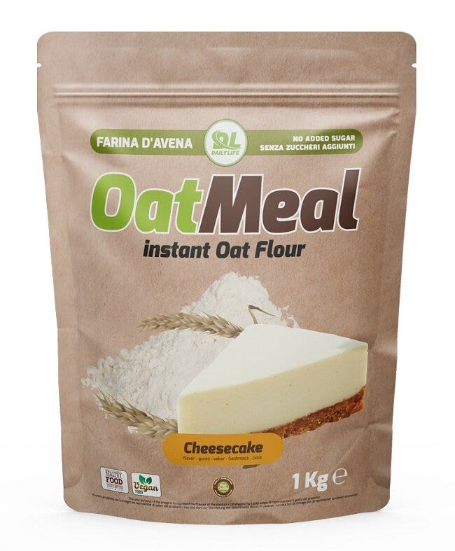Daily Life OatMeal Instant Harina de avena con sabor a tarta de queso 1 kg