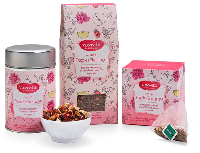 Champn de fresas con infusión de lata plateada 100g-1