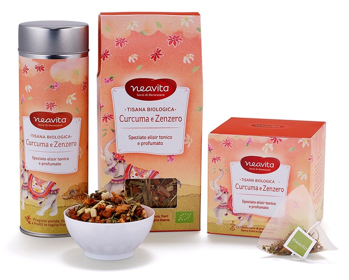Neavita Recambio de Hierbas Cúrcuma y Jengibre Ecológico 80g-1