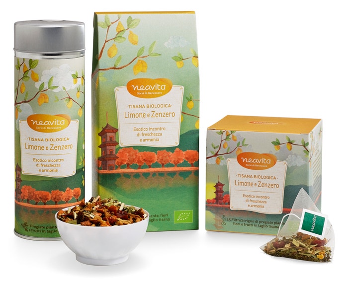 Neavita Recambio Té de Hierbas Ecológico Limón y Jengibre 80g-1