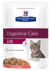 Hill's Prescription Diet I/D Digestive Care Bocconcini Salmone Gatti Bustina 85g