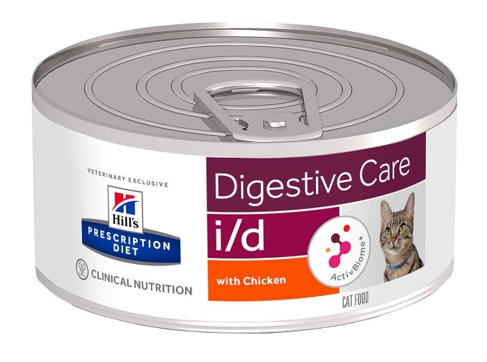Hill's Prescription Diet I/D Digestive Care Bocaditos de pollo para gatos Lata de 156 g