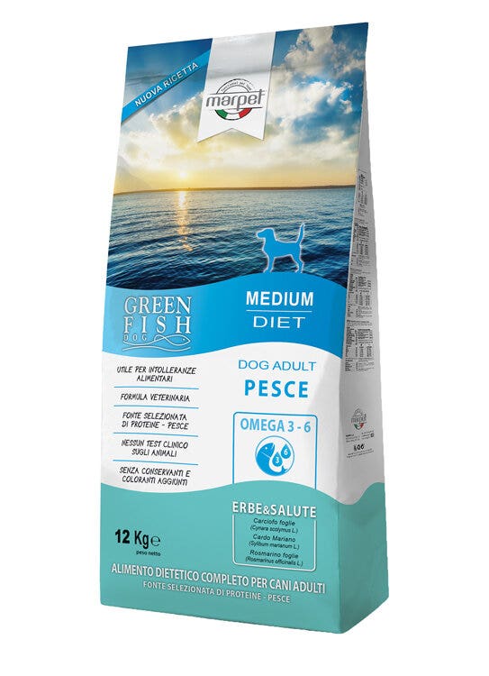 Marpet Greenfish Pienso Seco para Perros Adultos Tamaño Mediano Bolsa 12Kg-2