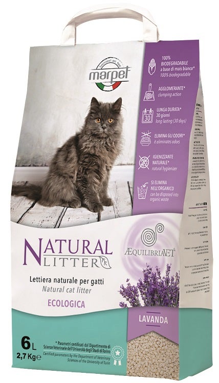Marpet Natural Litter Arena para Gatos Aroma a Lavanda 6 Litros-1