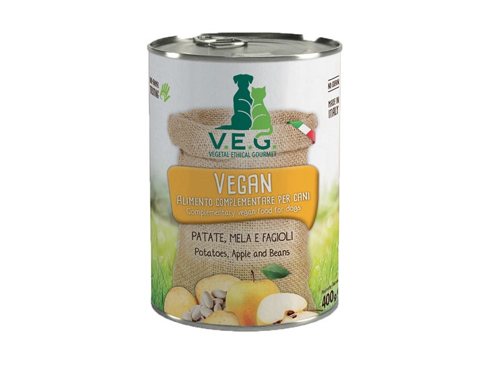 Marpet Vegan Dog Patatas/Manzana/Alubias Comida húmeda para perros adultos Lata de 400 g