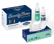 Smarty Clean Kit de higiene: spray para manos 100 ml + spray para superficies 100 ml + caja de toallas de papel