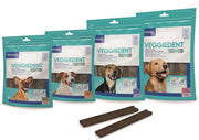 Veggiedent Fresh Salute Higiene bucal para perros de tamaño pequeño 5/10 kg, 15 barritas