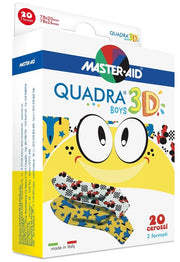 Parche Master-Aid Quadra 3D Boys 20 piezas surtidas-1