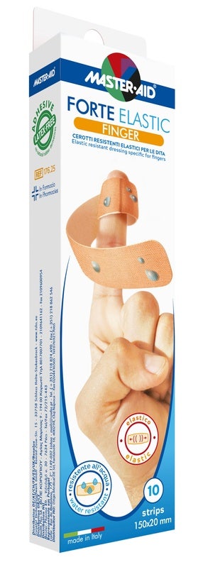 Parches Master Aid Forte Elastic Finger 10 unidades