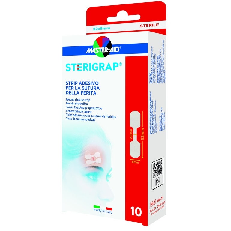 Master-Aid Sterirap Tiras Adhesivas para Sutura de Heridas 32x8 mm 10 unidades