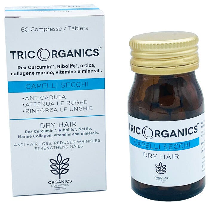 Organics Cosmetics Tricorganics Capelli Secchi 60 Compresse