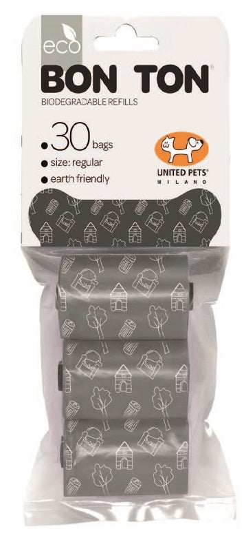 United Pets Refill Bon Ton Regular 3 Ricariche Sacchettini Biodegradabili Neri