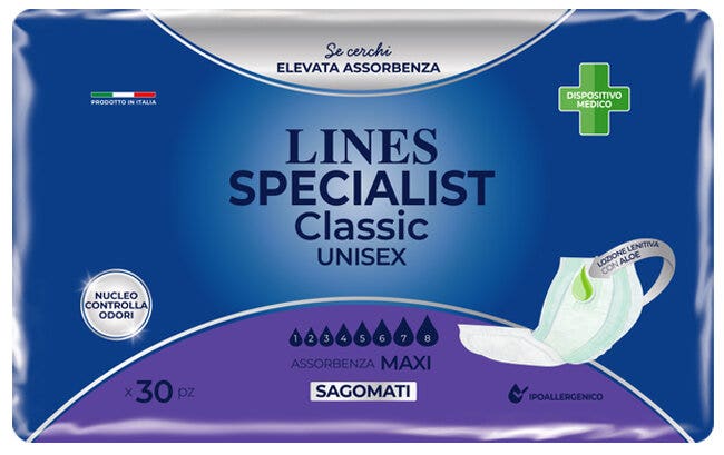 Lines Specialist Pañales Con Forma Classic Maxi Unisex 30 Piezas-2