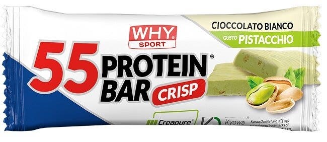 Why Sport Barretta Proteica 55 Cioccolato Bianco e Pistacchio 55g