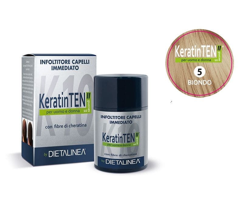 Dietalinea Keratin Ten Espesante Capilar Inmediato para Hombre y Mujer Color 5 Rubio-1