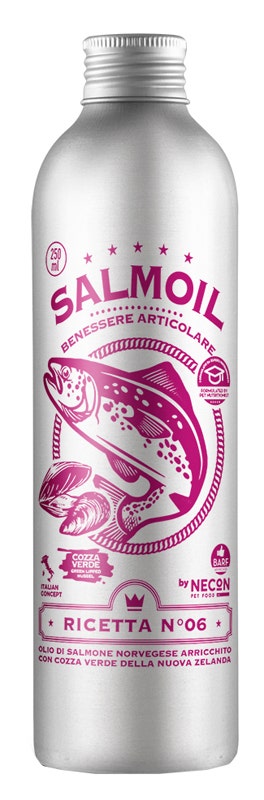 Necon Salmoil Ricetta 6 Benessere Articolare Alimento Complementare Per Cani E Gatti 250ml