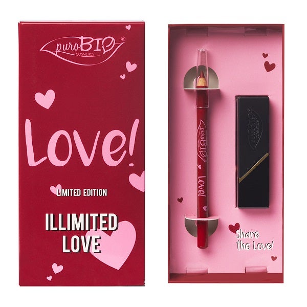 Purobio Kit Labial Rojo Escarlata + Lápiz Labial-1