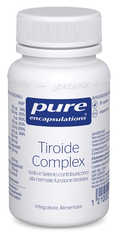 Pure Encapsulations Complejo para la tiroides 30 cápsulas