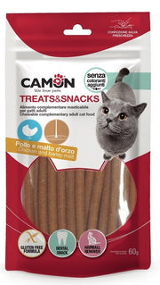 Camon Palitos de Pollo con Malta para Gatos 60 g