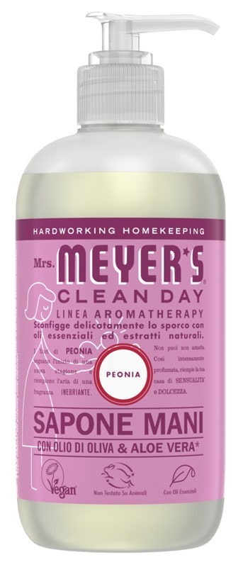 Mrs Meyer's Clean Day Sapone Liquido Mani Profumo Peonia 370ml