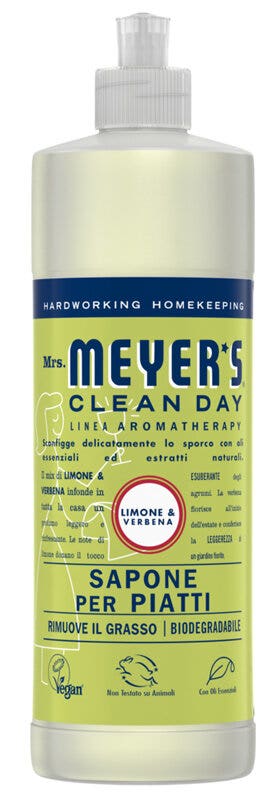 Mrs Meyer's Clean Day Sapone Piatti Profumo Limone E Verbena 473ml