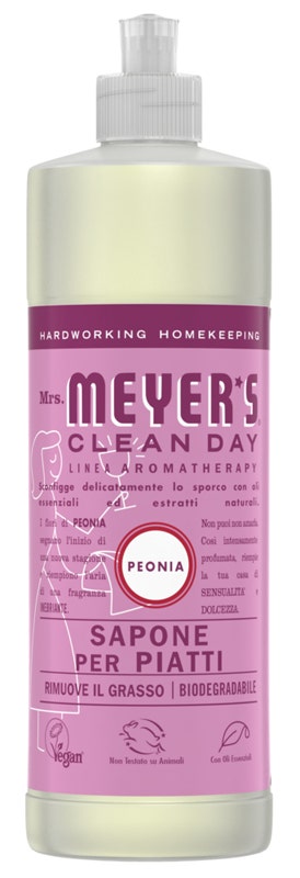 Mrs Meyer's Clean Day Sapone Piatti Profumo Peonia 473ml