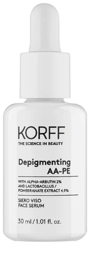 Korff Depigmenting AA-PE Suero facial para hiperpigmentación 30 ml