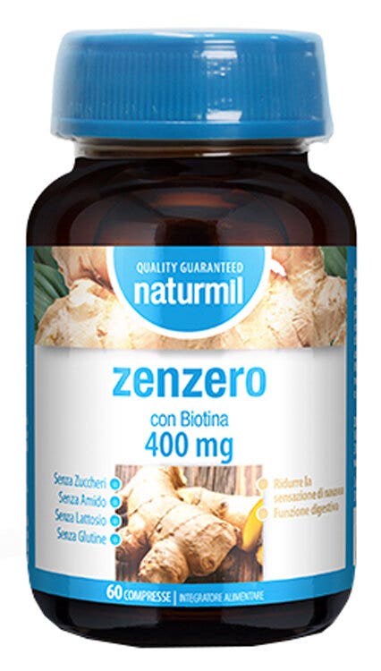 Naturmil Zenzero 400mg Con Biotina 60 Compresse