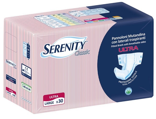 Serenity Classic Ultra Pannolone A Mutandina Aloe Taglia Large 30 Pezzi-1