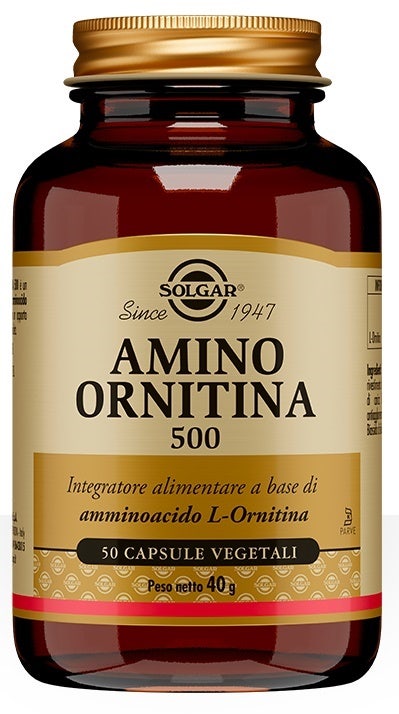 Solgar Amino Ornitina 500 50 Cápsulas Vegetales-1
