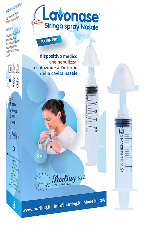 Lavonase jeringa spray nasal 5 ml luer-lock con tapón + boquilla nasal con conexión luer-lock + perforador con válvula antirretorno con tapón-1