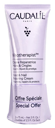 Caudalie Vinotherapist Crema Riparatrice Mani & Unghie 2x75ml