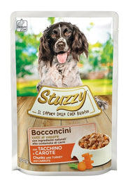 Stuzzy Bocaditos con pavo y zanahorias para perros adultos, sobre de 100 g