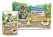 Stuzzy Bocaditos de Pollo/Ternera Comida Húmeda para Gatos Adultos Multipack 4x85g