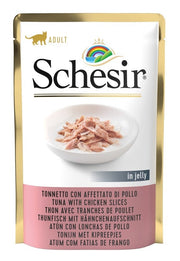 Schesir Tonnetto Con Affettato Di Pollo In Jelly CIbo Umido Gatti Adulti Bustina 85g