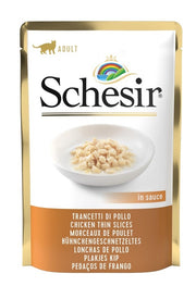 Schesir Trancetti Di Pollo In Jelly Cibo Umido Gatti Adulti Bustina 85g