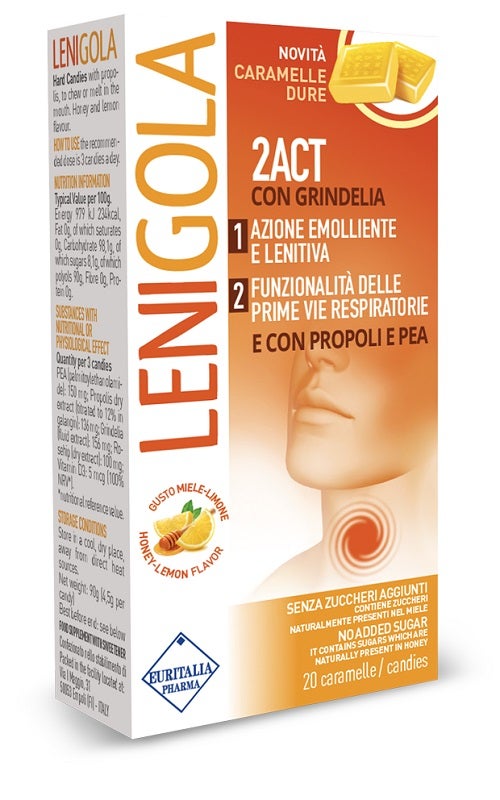 Lenigol 2Act 20 caramelos duros