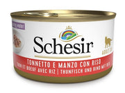 Schesir Comida Húmeda de Atún con Carne y Arroz para Gatos Adultos Lata 85g-1
