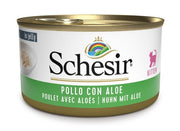 Schesir Pollo con aloe, comida húmeda para gatitos, lata de 85 g