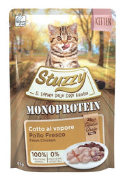 Stuzzy Monoprotein Bocaditos con pollo fresco para gatitos, sobre de 85 g